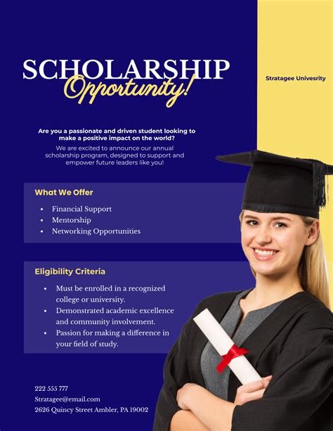SCHOLARSHIP ANNOUNCEMENT! .